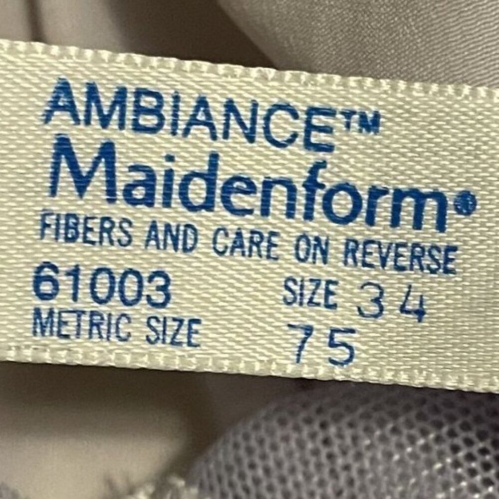 80s Vintage Maidenform Ambiance Lavender Satin & Lace Camisole Top Size 34 - Picture 4 of 5